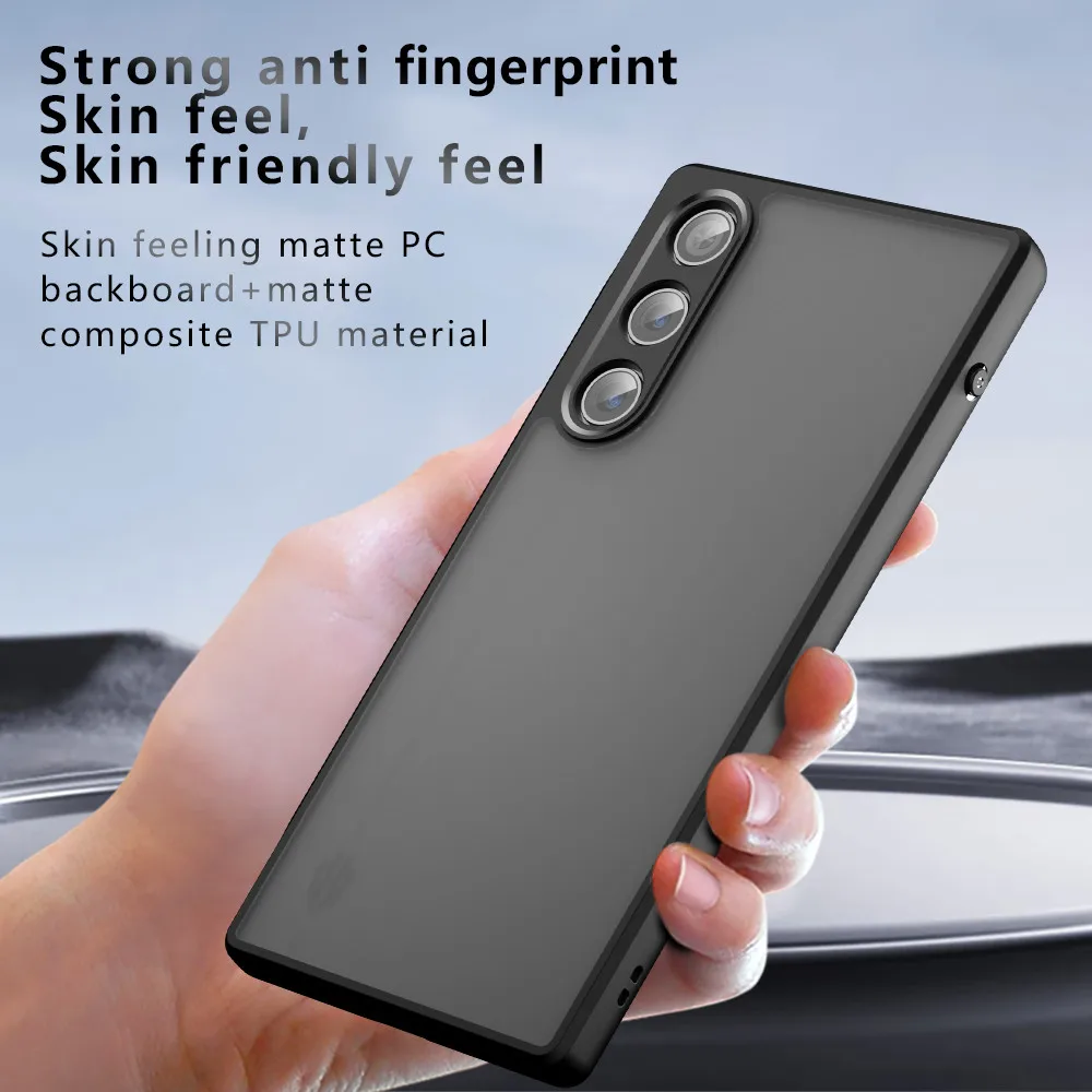 Para ZTE Nubia RedMagic 10 funda mate de aire ELVEV sensación de piel dura PC + carcasa trasera protectora de TPU - imagen 4