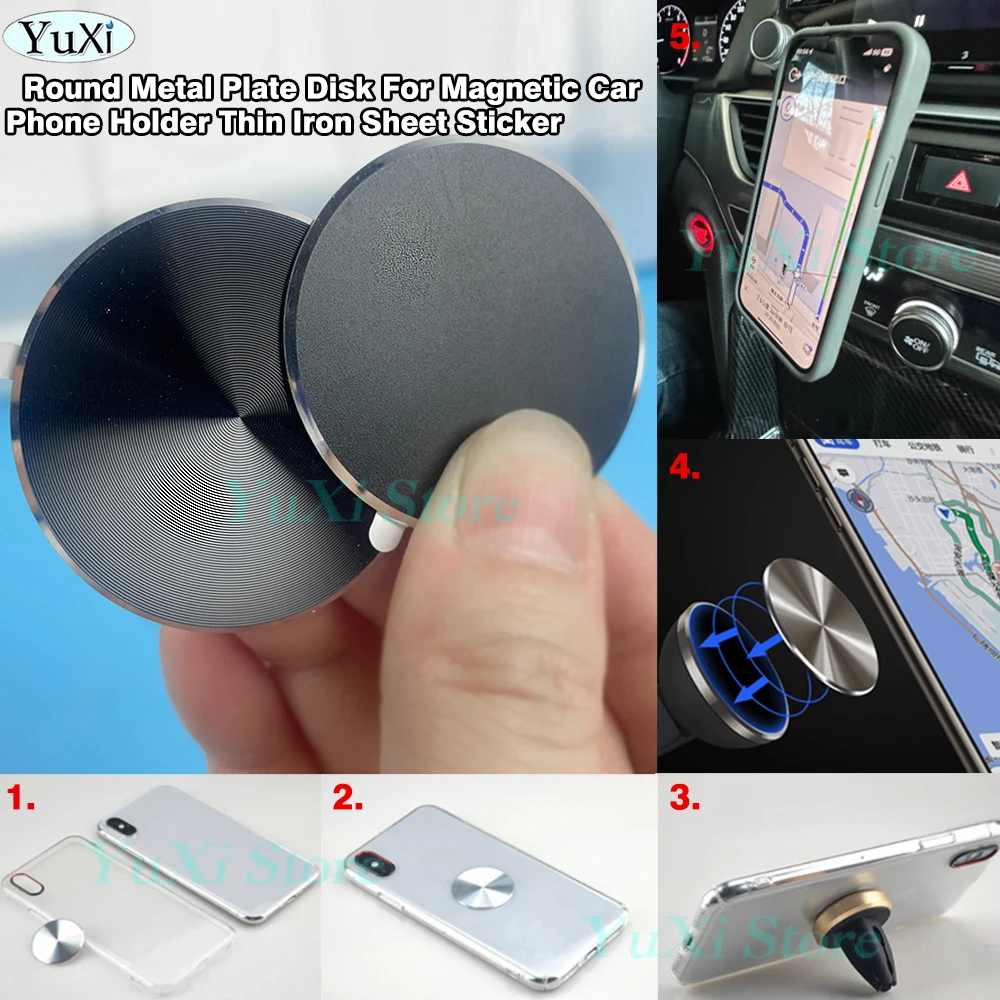 Anillo magnético de Metal para Magsafe IPHONE 17 16Pro, placa adhesiva para teléfonos móviles, soporte de cargador inalámbrico, placa de disco de Metal - imagen 2