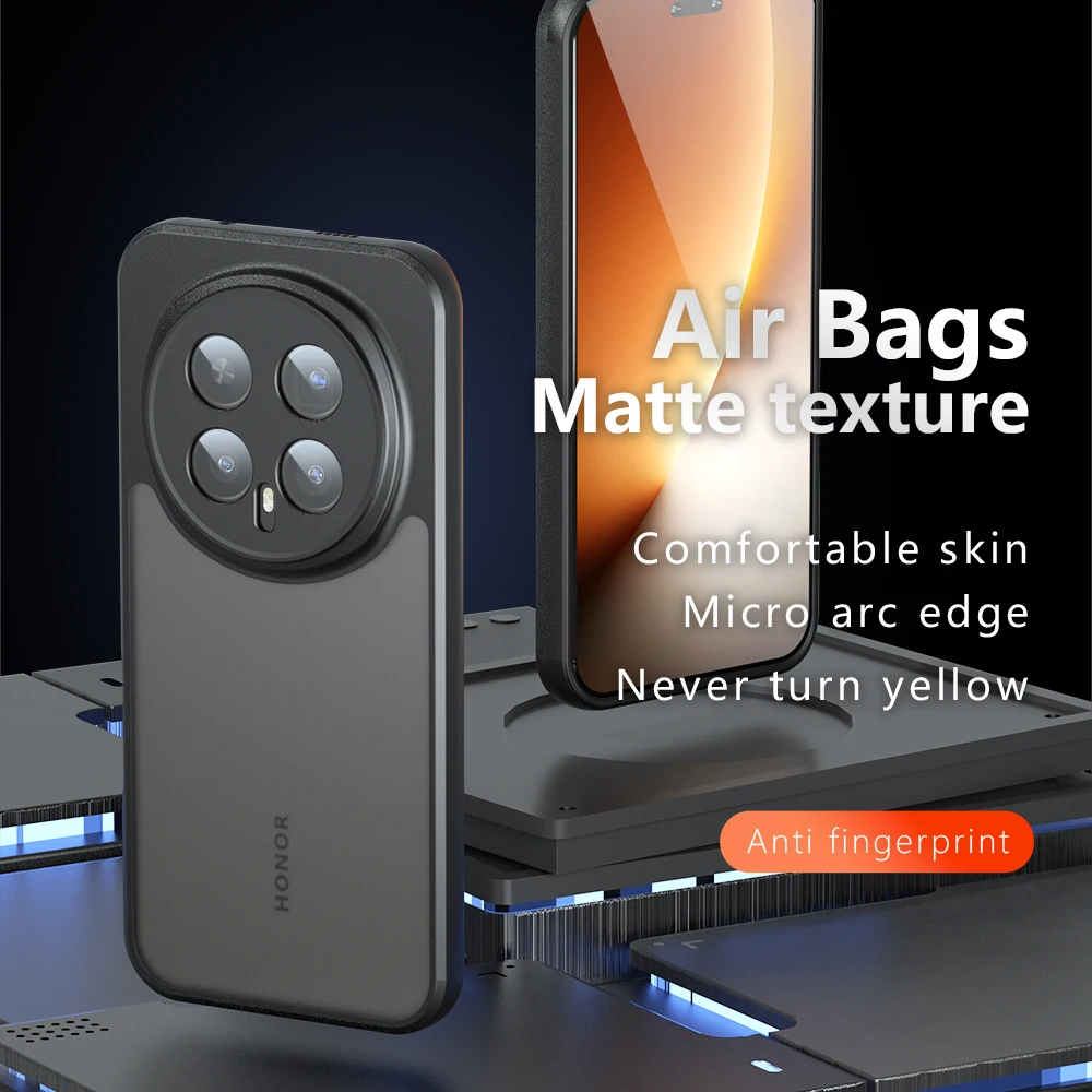 Para Huawei Honor Magic8 Magic 8 Pro Funda trasera Phnoe Funda a prueba de golpes Airbag anticaída antihuellas mate Funda Coque fundas - imagen 3