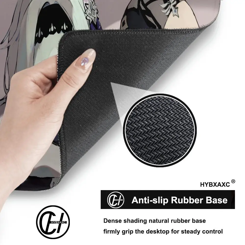 Alfombrilla de ratón HD XXL, alfombrillas de ratón para ordenador, alfombrillas de escritorio Genshin Impact Eula Gamer, portátil, alfombrilla de ratón de goma Natural suave para escritorio - imagen 5