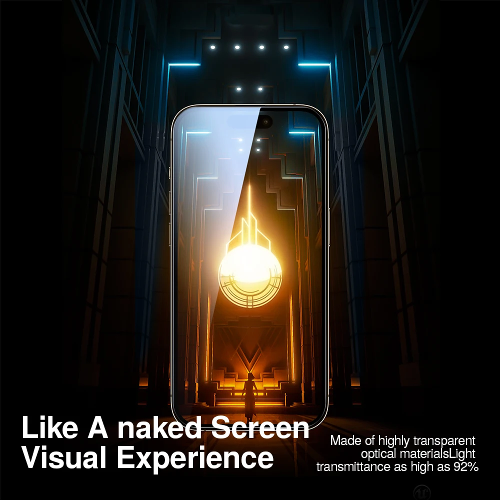 SmartDevil HD película de vidrio templado para iPhone 17 ProMax Protector de pantalla de privacidad para iPhone 17Air 17Pro 16Pro 16 antihuellas - imagen 4