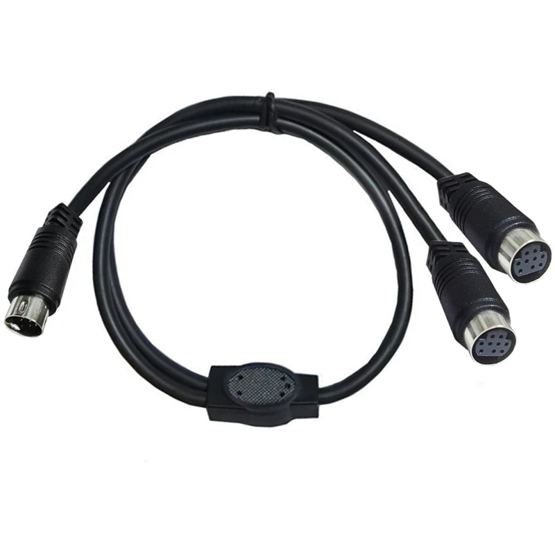 50 cm S-video Mini DIN 9pin Splitter macho a 2 hembraY Cable adaptador, para DVR/PVR, DVD Audio/Video Cable decodificador - imagen 5