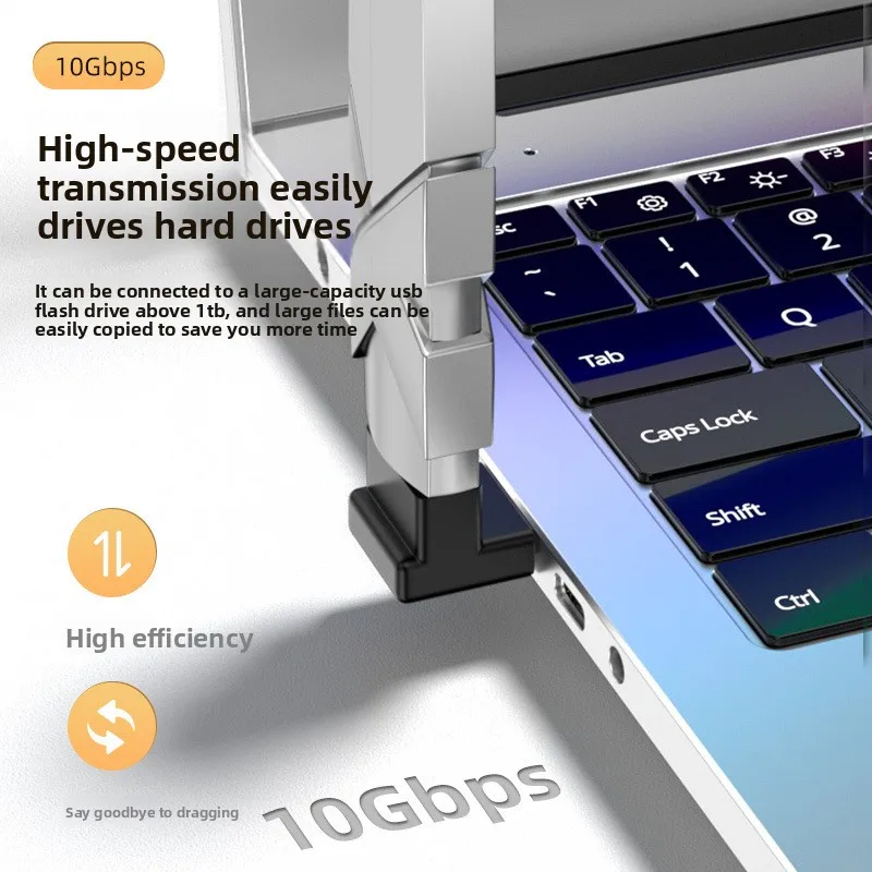 Adaptador de extensión USB macho a hembra, adaptador de conector USB 40GBPS para convertidor de PC portátil - imagen 4