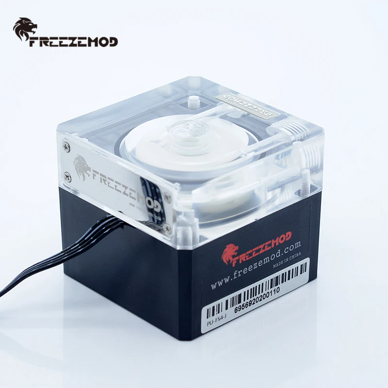 FREEZEMOD-enfriador de agua PU-FS4M-J PC, bomba silenciosa PWM, flujo inteligente 800L/H, 12V/5V, luz RGB Aure PU-FS4M-J - imagen 5