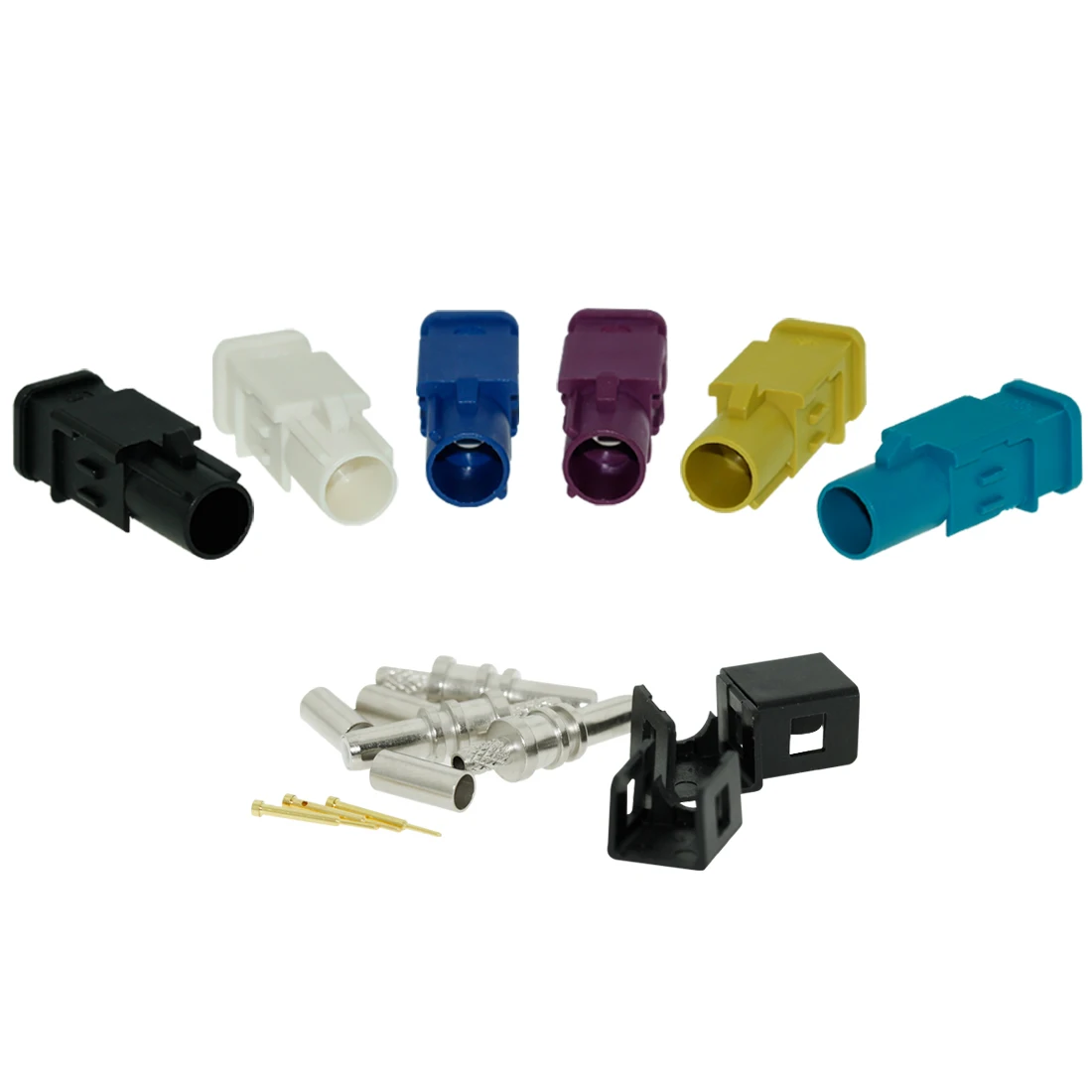 Fakra-conector macho A/B/C/D/K/Z, versión larga RF de conector Coaxial, Cable de soldadura SMB para RG316 /RG174, venta al por mayor, 1 unidad - imagen 2