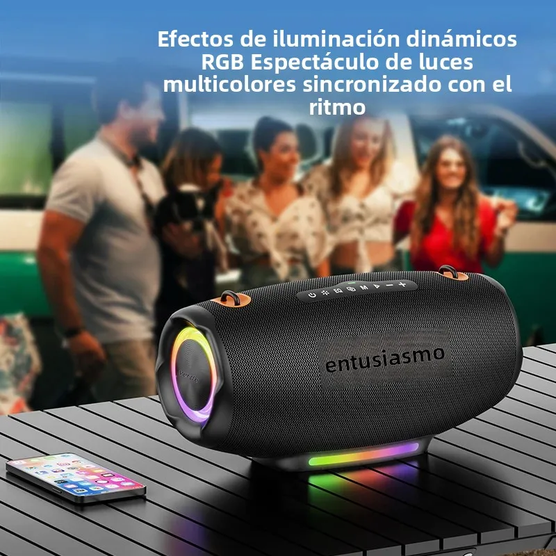 ZEALOT-127 100W subwoofer portátil altavoces Bluetooth tarjeta TF estéreo envolvente para exteriores altavoz impermeable caja de sonido inalámbrica - imagen 5