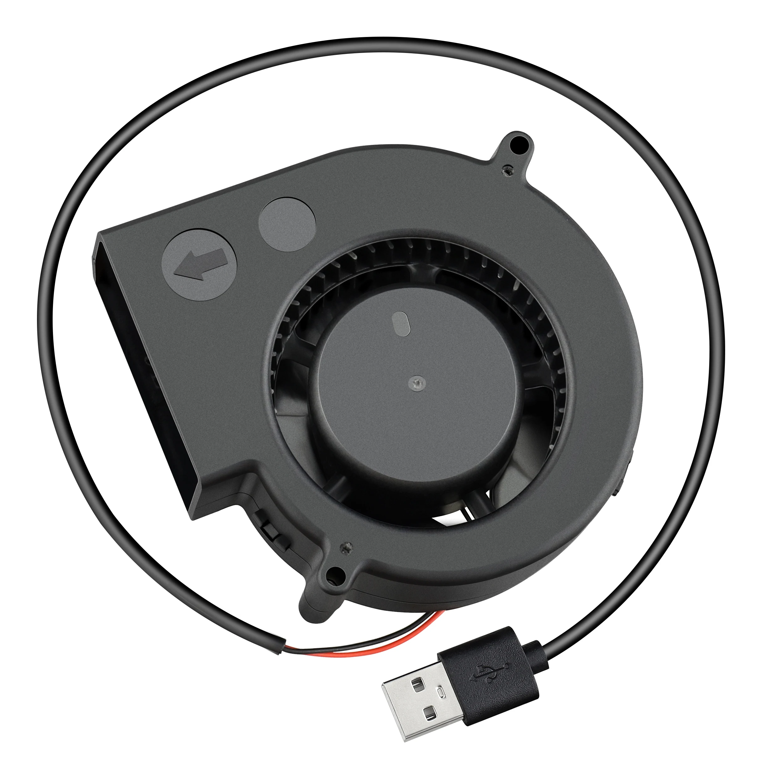 Gdstime-ventilador Turbo de alto volumen de aire, ventilador Industrial portátil de 90mm, centrífugo silencioso, DC 5V, USB, 97x33MM, 9733 - imagen 5