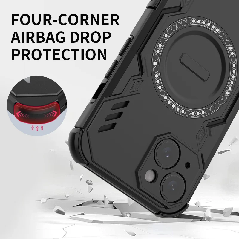 Funda para Infinix Hot 50 Pro 4G, Funda trasera para teléfono, anillo magnético, carga inalámbrica, a prueba de golpes, anticaída, Funda Couqe Armor - imagen 5