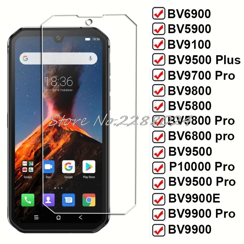 Vidrio para Blackview BV6900 BV9100 BV5900 Oscal C70 A53 Plus BV9700 Pro BV9800 BV5800 BV680 BV9900 BV9900E película protectora de pantalla