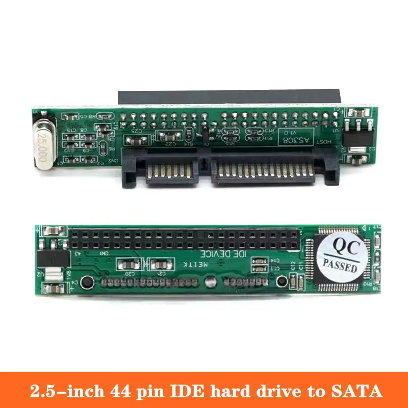 Tarjeta adaptadora de disco duro IDE a SATA de portátil, placa adaptadora de puerto serie paralelo a SATA, 44P, 2,5 pulgadas