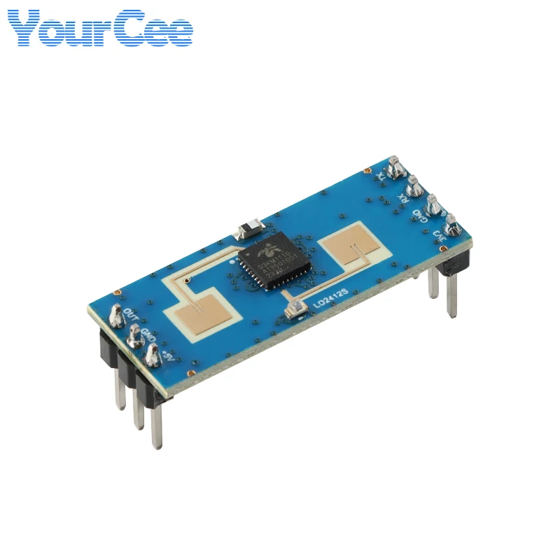 10 uds/1 unidad LD2412 24G Módulo Sensor de Radar de detección de presencia humana HLK-LD2412 Radar de onda milimétrica gran angular detectar 9m GPIO UART - imagen 2