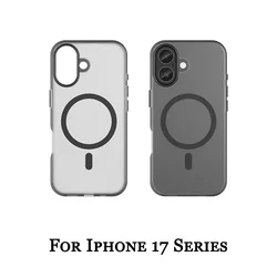 Funda magnética de TPU para iPhone 17 Pro y Pro Max, mate y antigolpes