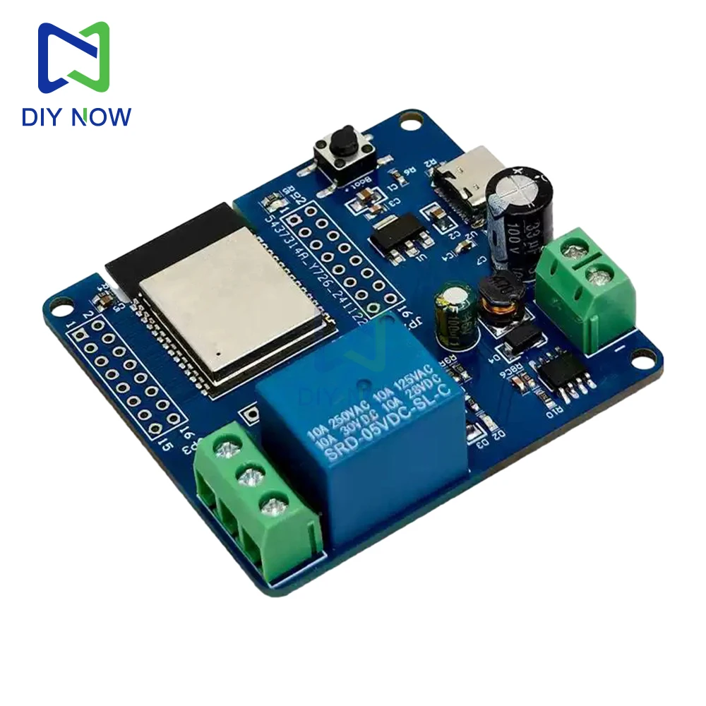 Módulo de relé único Esp32-C6 Módulo de placa de desarrollo Wifi Bt DC 5-60V ADC de 12 bits y sensor de temperatura para control inalámbrico - imagen 5