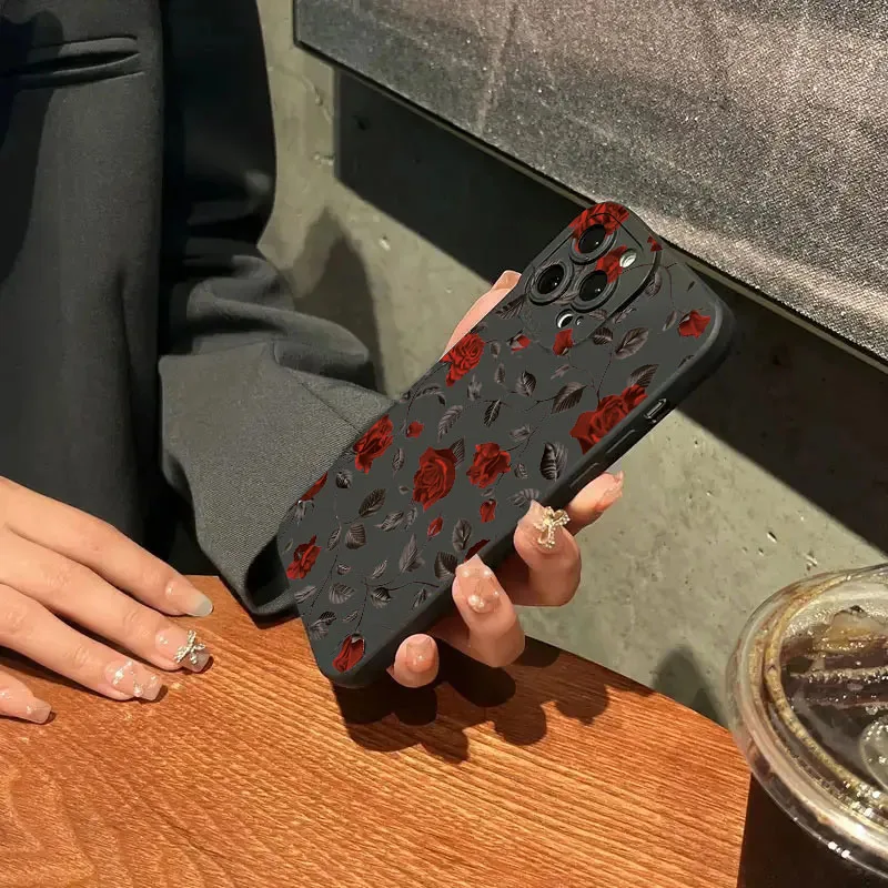 Funda de teléfono rosa de moda Retro para Samsung Galaxy S25, S24, S23 Ultra, S22 Plus, S21 FE, A14, A34, A54, A33, A16, funda de silicona suave, nueva - imagen 5