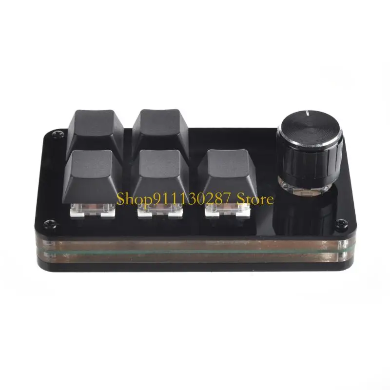 Teclado programación teclado macro J1HC 2/3/4/5 Clave 1 Knob Mini Boton Boton Padt para juegos Hot Swap Gaming Diy - imagen 3