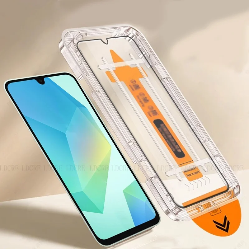 4/3/2/1 Uds para Samsung Galaxy A16 vidrio Samsung A16 vidrio templado sin polvo HD 9H cubierta completa pegamento Protector de pantalla Samsung A16 - imagen 3