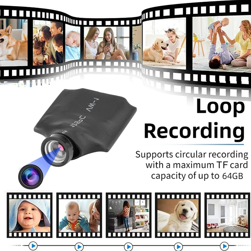 Mini cámara HD WiFi de 1080P, módulo DIY, monitoreo remoto, grabadora de vídeo, detección de movimiento, vigilancia de seguridad para el hogar, videocámara P2P - imagen 5