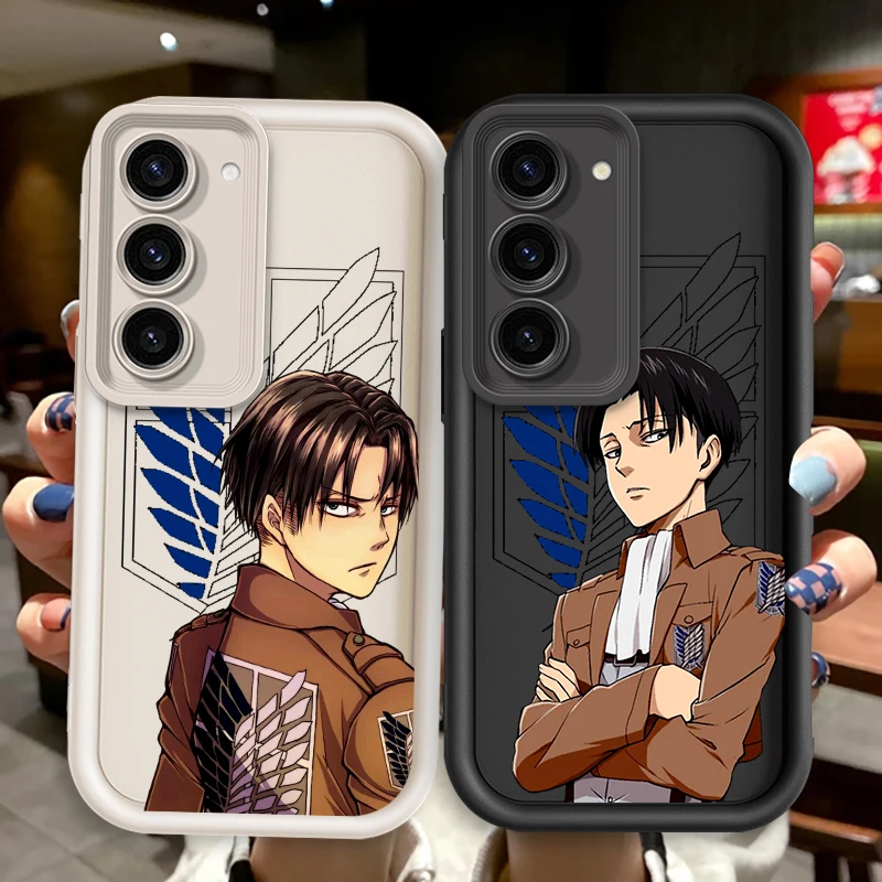 Funda de teléfono de Anime Attack On Titan para Samsung Note 20, S24, S23, S22, S21, S20 Ultra Plus FE, A25, A23, A22, A55, A35, 5G