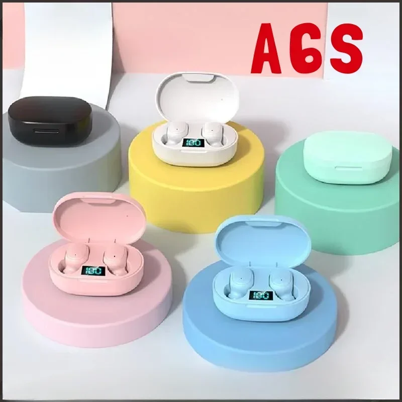 Auriculares A6S TWS inalámbricos con Bluetooth, cascos con Control táctil y micrófono, deportivos, resistentes al agua, para xiaomi - imagen 2