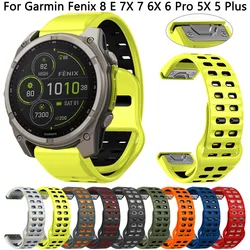 Correa Silicona Garmin Fenix 5/6/7/8 – Epix Pro Forerunner Enduro