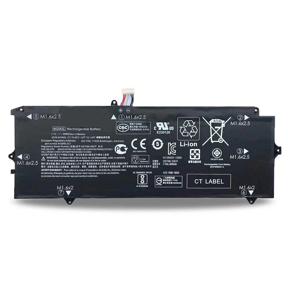 Nueva batería Original genuina para ordenador portátil MG04XL 7,7 V 40Wh para HP Elite X2 1012 G1 Series HSTNN-DB7F 812060 -2B1 812205 -001 etc. - imagen 2