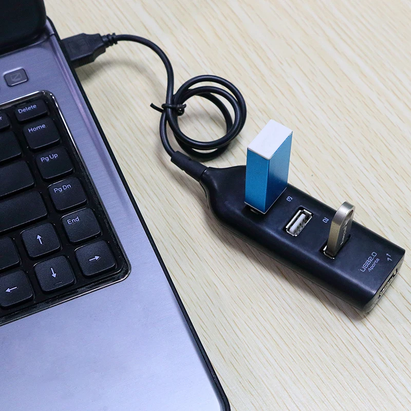 Hub USB 4 Puertos Alta Velocidad – Mini Divisor para PC y Portátiles - imagen 5