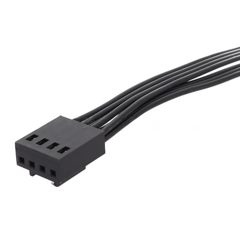 Divisor de Cable de 1 enchufe de 4 pines a 2 enchufe de 3 pines XXUC PWM Y Cable extensible placa base de PC controlador de ventilador de refrigeración Cable de conversión de velocidad - imagen 3