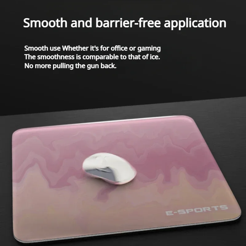 ECHOME-alfombrilla de ratón de cristal para juegos FPS, alfombrilla de escritorio suave para ordenador y oficina, accesorios para juegos, regalo - imagen 4
