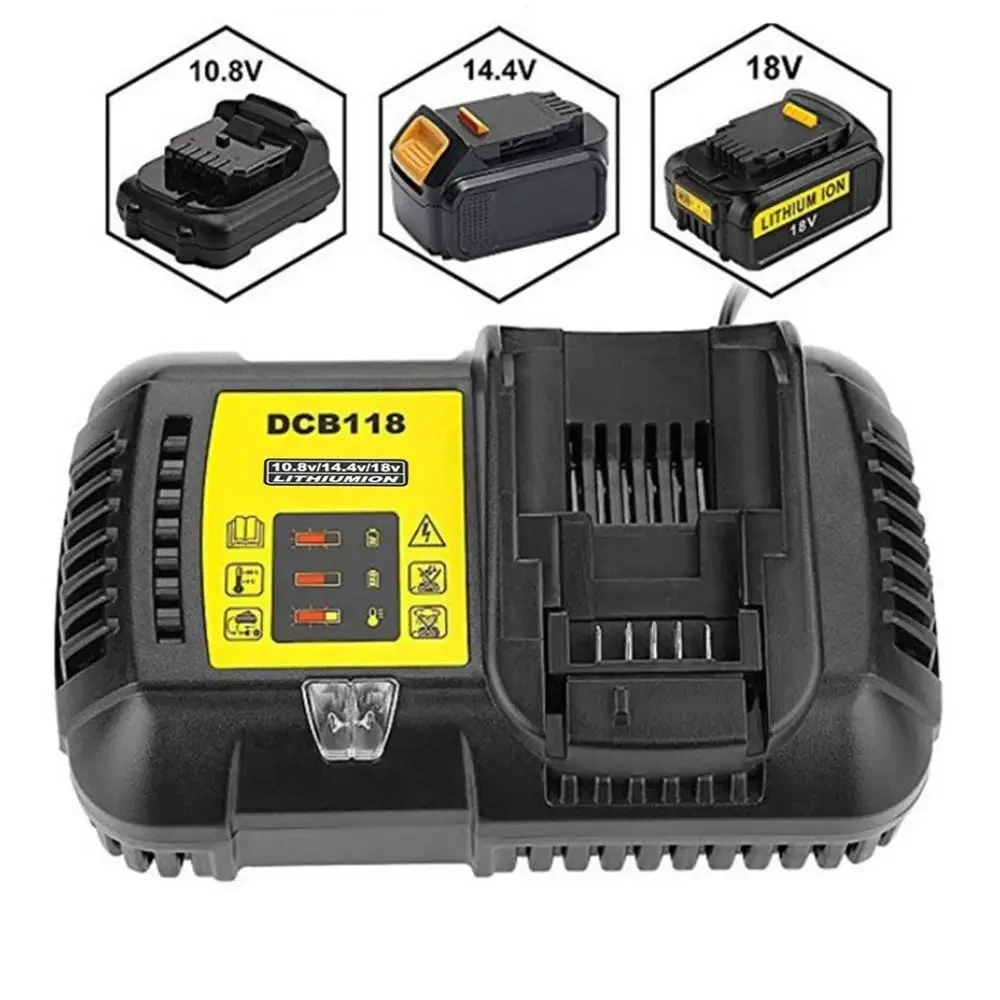 Cargador de batería DCB118 3A 4.5A para batería Dewalt 10,8 V 12V 14,4 V 18V 20V DCB200 DCB101 DCB115 DCB107 DCB105 DCB140 y DCB112 - imagen 5