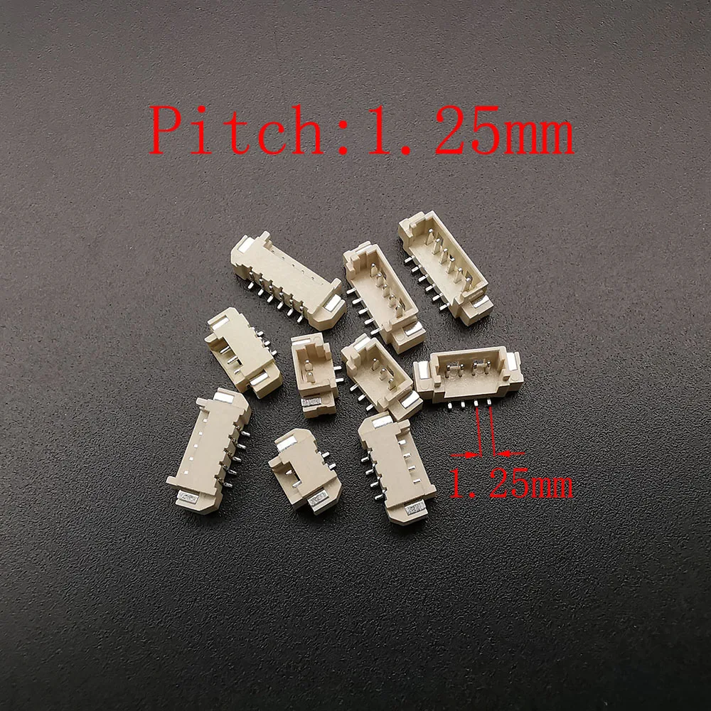 10 Uds XH 2,54/PH 2,0/ZH 1,5/JST 1,25mm/SH 1,0mm paso 2/3/4/5/6 pines carcasa de enchufe macho conector SMD Horizontal/Vertical - imagen 3