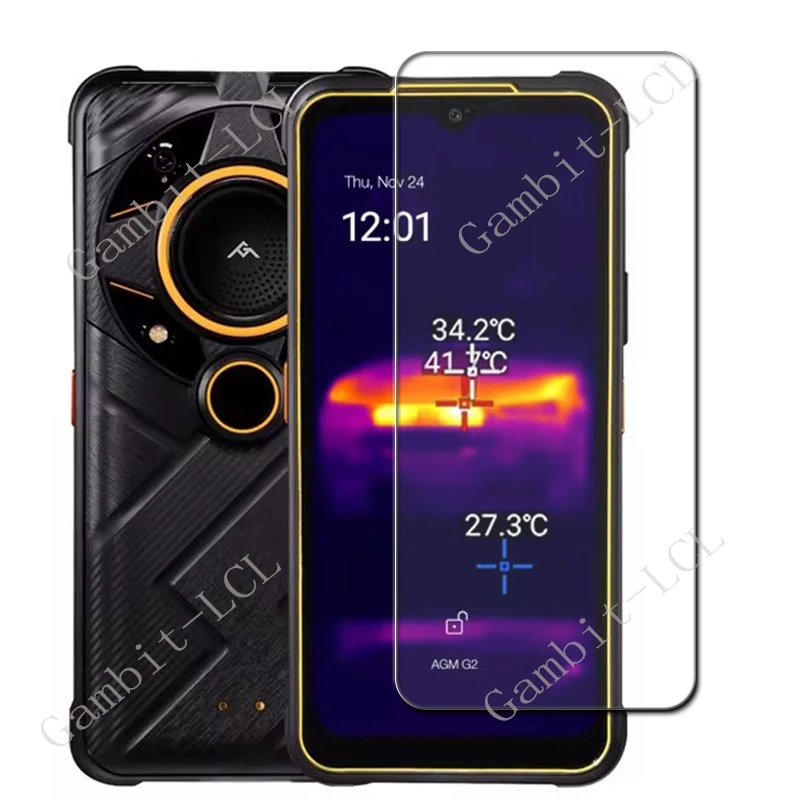 2 uds HD para AGM G2 Guardian 6,58 "cubierta de vidrio templado en AGMG2 G2Guardian G2Pro G2GT AGMG2Pro Protector de pantalla película transparente - imagen 2