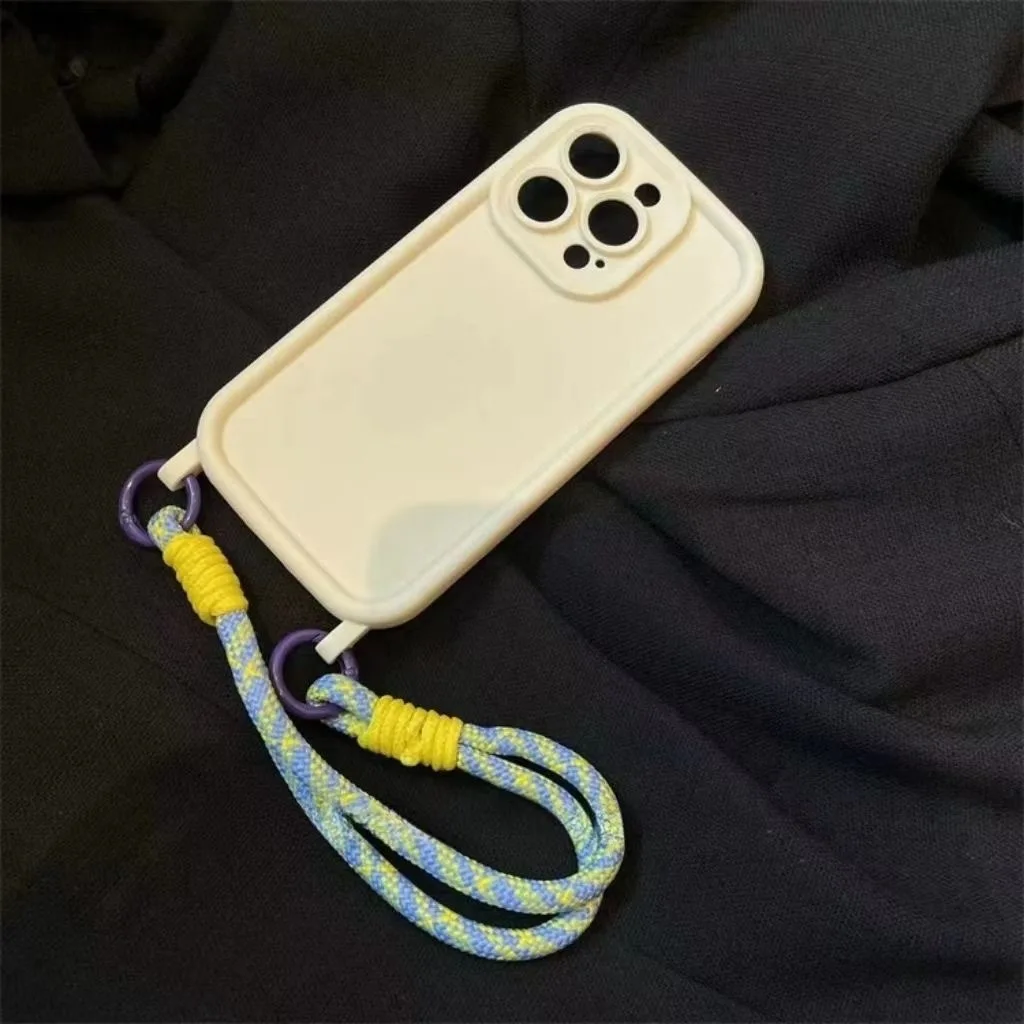 Funda de silicona con correa para la muñeca, carcasa trasera suave para Samsung Galaxy S24, S23, S22, S21, S20 Ultra Plus FE, 4G, 5G - imagen 5