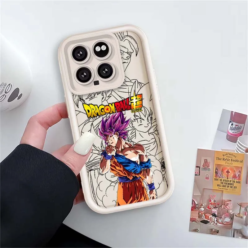 D-Dragon Ball Cool Son Goku funda para Xiaomi Mi 15 14 13 12 14T 13T 12T 12S Pro Lite funda de teléfono con escalera ocular - imagen 4