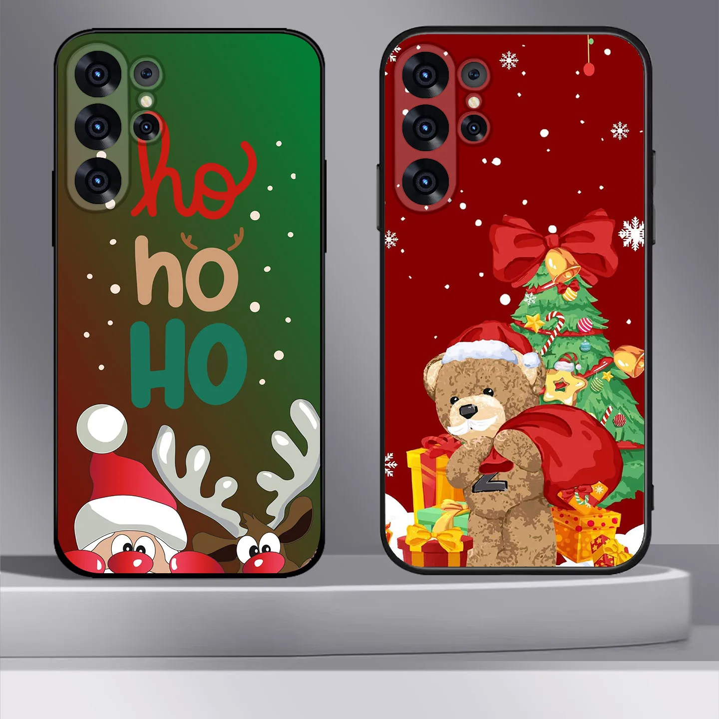 BK-21 funda blanda de Feliz Navidad para Realme 8 8S Q3 Q3i V13 C12 C15 C21Y C25Y C20 C33 C30 Narzo 30 Pro - imagen 5
