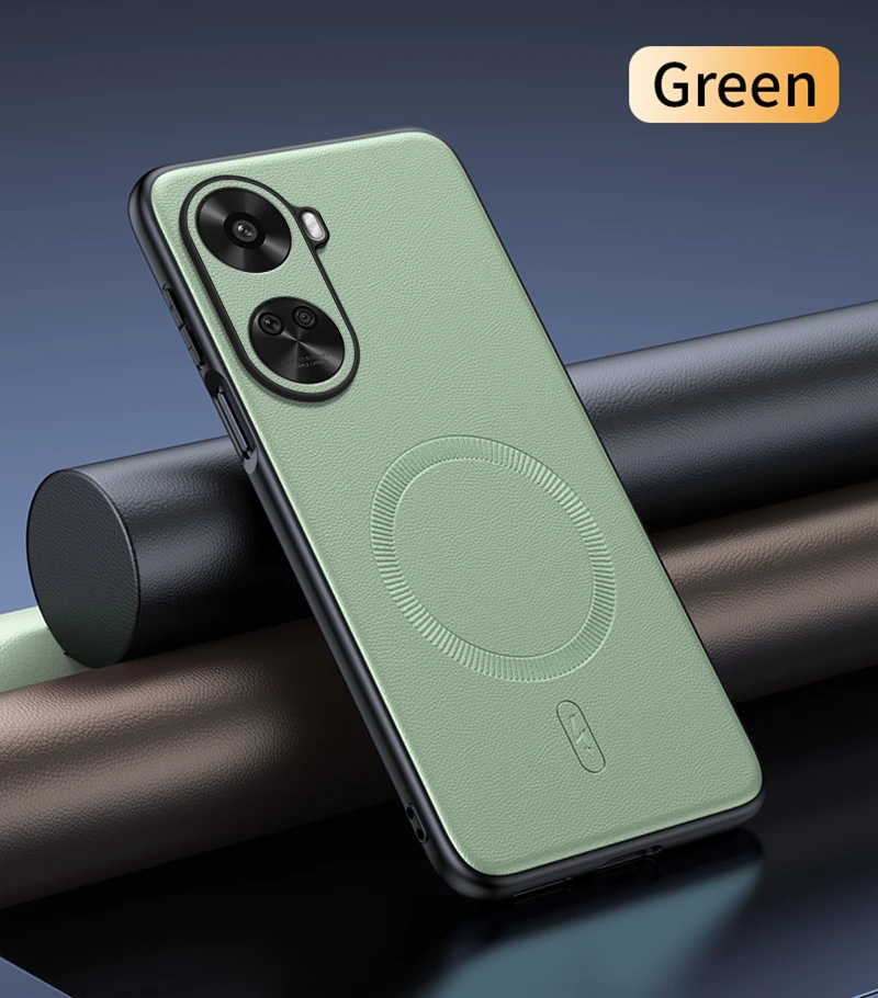 Para Huawei Nova 11 SE funda protectora de cuero magnética para Huawei Nova 11 SE alta calidad antihuellas antideslizante PC + TPU - imagen 5