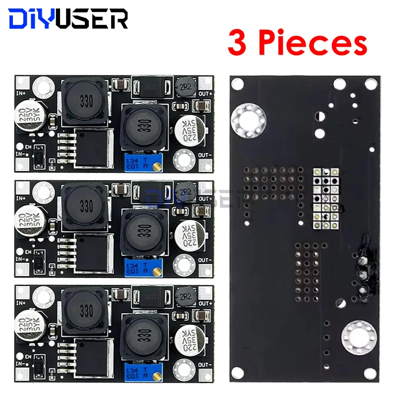 3 uds XL6019 (actualización XL6009) 20W 5-32V a 1,3-35V módulo de fuente de alimentación convertidor ajustable reductor automático CC-CC