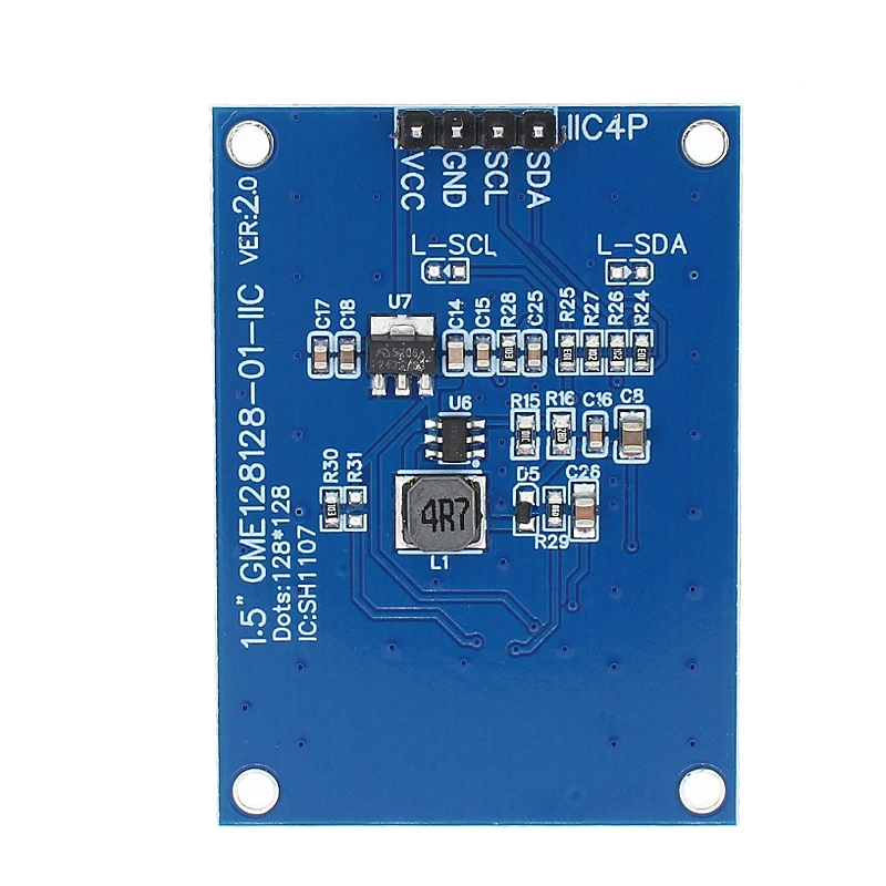 Módulo de pantalla de protección OLED de 1,5 pulgadas 128x128 CH1107 para Raspberry Pi para STM32 para Arduino - imagen 3
