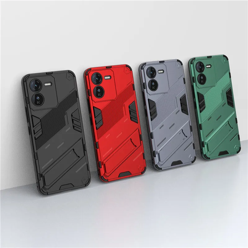 Para ViVo IQOO Z9 Funda ViVo IQOO Z9 5G Funda estilo Punk armadura protector de parachoques Fundas protectoras traseras para teléfono para ViVo IQOO Z9 Funda - imagen 2