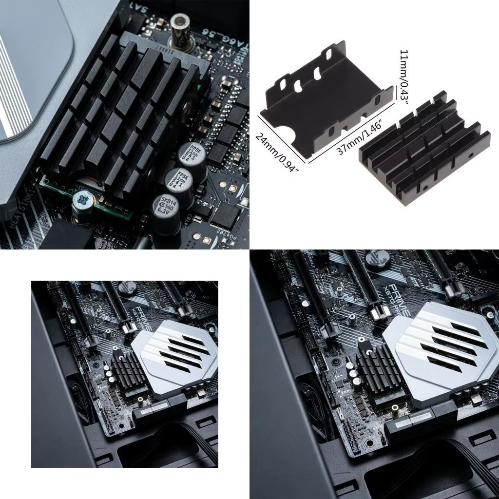 896F 2242 Totios térmicos para M.2 NVME SSD Radiador aluminio Enfriamiento Disco del disipador enfriamiento