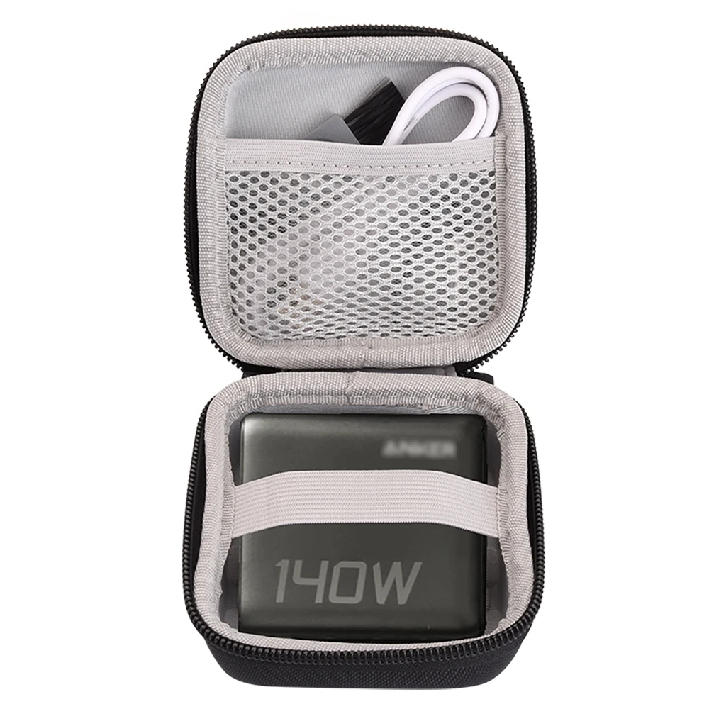 Estuche de transporte duro de EVA para Anker, bolsa de almacenamiento para cargador de 140W, cargador con pantalla Digital inteligente, caja de viaje portátil - imagen 5