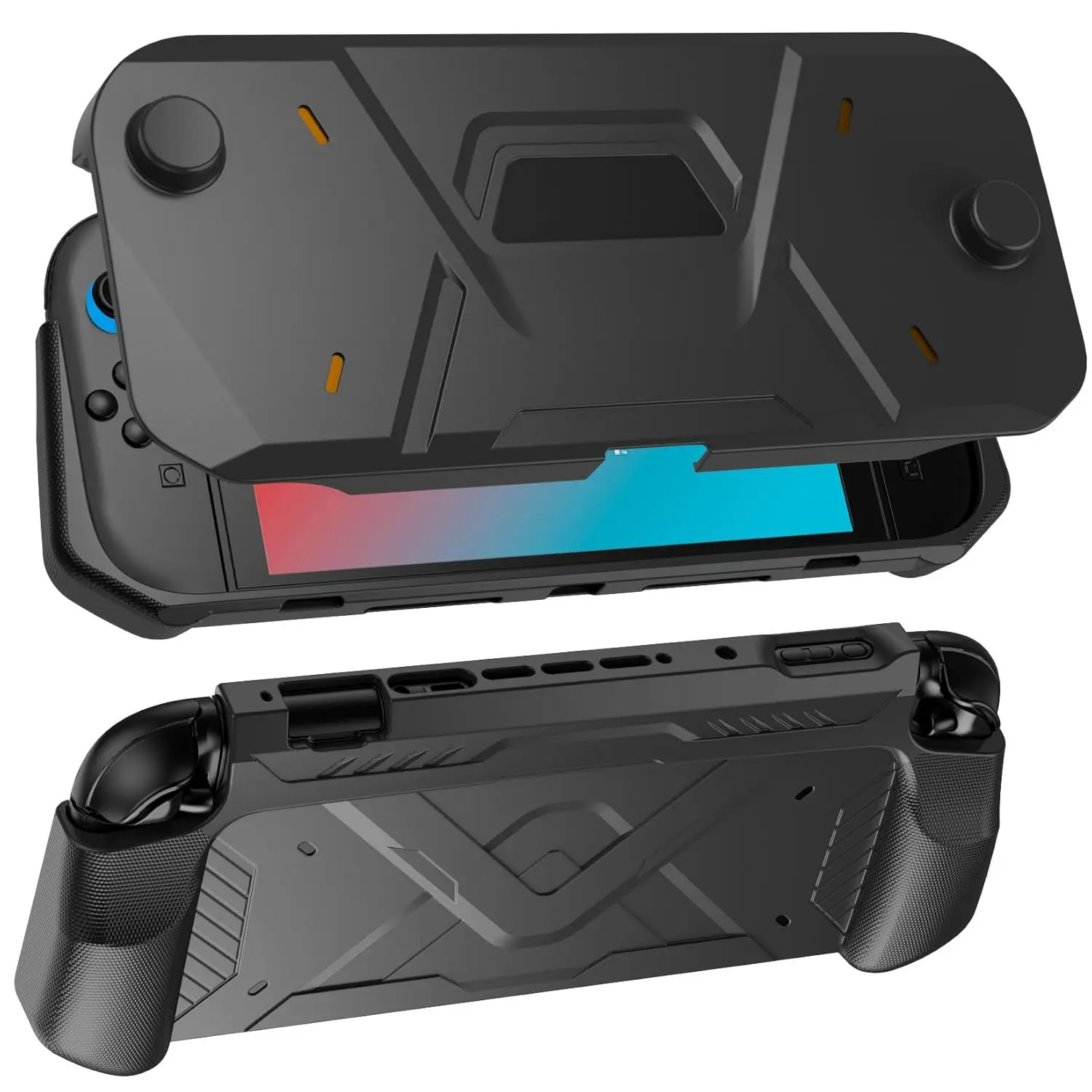 Funda protectora Mecha para Nintendo Switch 2, funda frontal de PC 2025, protección trasera suave de TPU antiarañazos para Switch 2