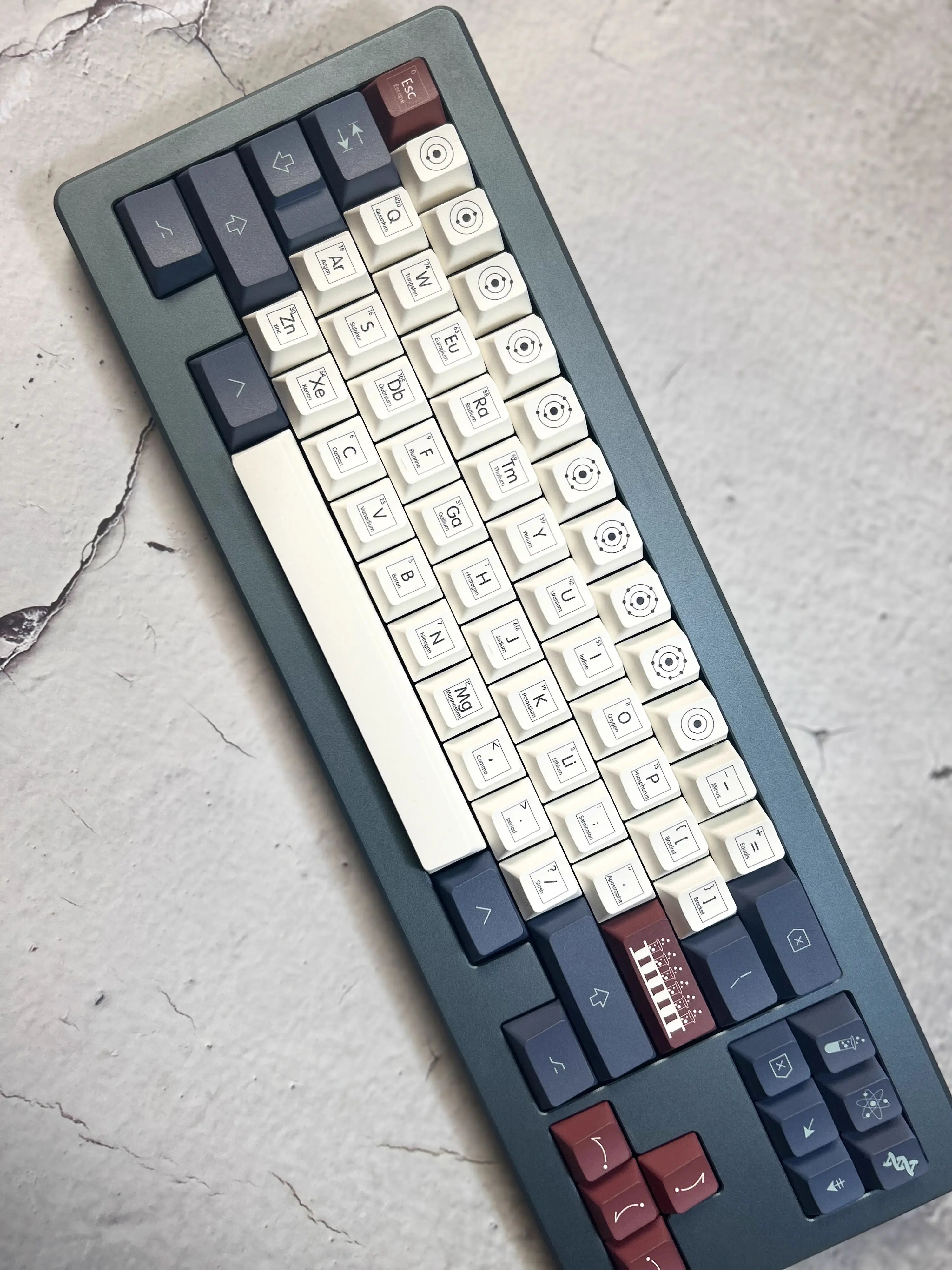 Teclas de química, 172 teclas, teclas PBT, perfil Cherry, DYE-SUB, personalizadas para teclado mecánico - imagen 5