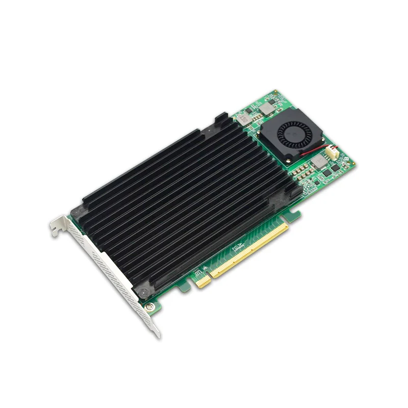 Adaptador 4 M.2 NVMe SSD PCIe x16 con interruptor PLX8747 PCI Express 3.0 x16 a tarjeta adaptadora M.2 de 4 puertos - imagen 4