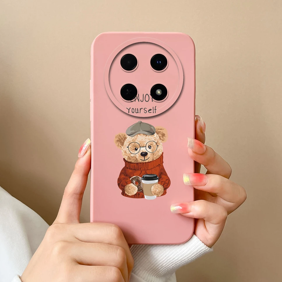 Funda protectora de silicona líquida para Huawei Nova 12i, bonita y a la moda, suave, para chica - imagen 4