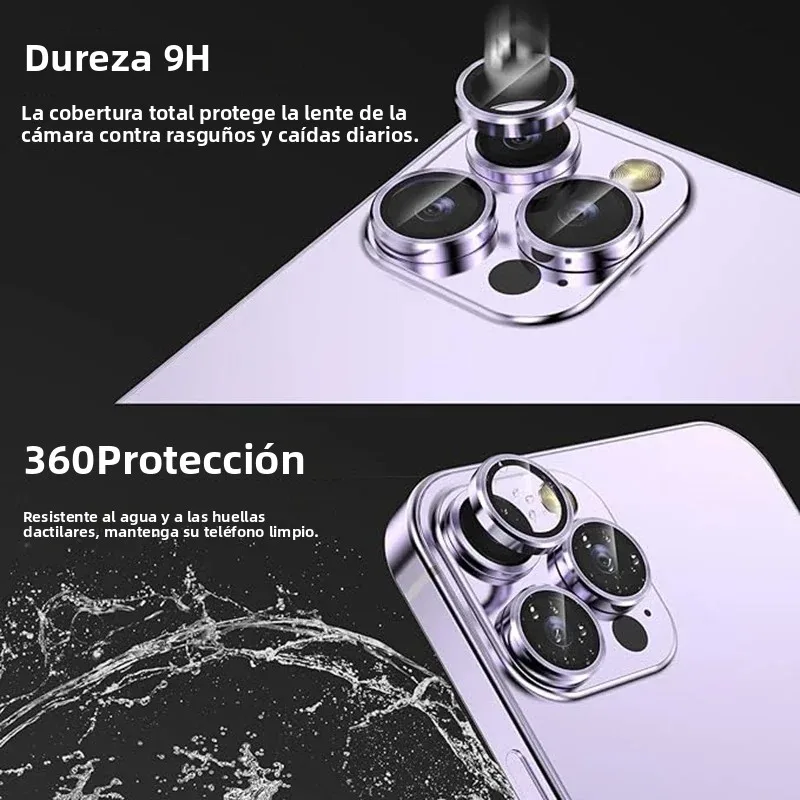 3 uds Protector de lente de cámara para iPhone 17 Pro Max Air cubierta de lente de cámara en iPhone 16 15 14 13 Pro Max película protectora de cámara trasera - imagen 3