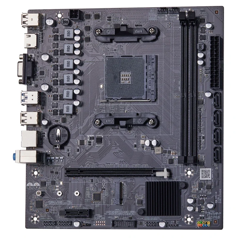 Juego de placa base QIYIDA B450 con AMD R5 5500/R5 5600 y 2*16GB DDR4 3200Mhz RAM compatible con NVME NGFF M.2 USB 3,0 VGA de doble canal - imagen 2