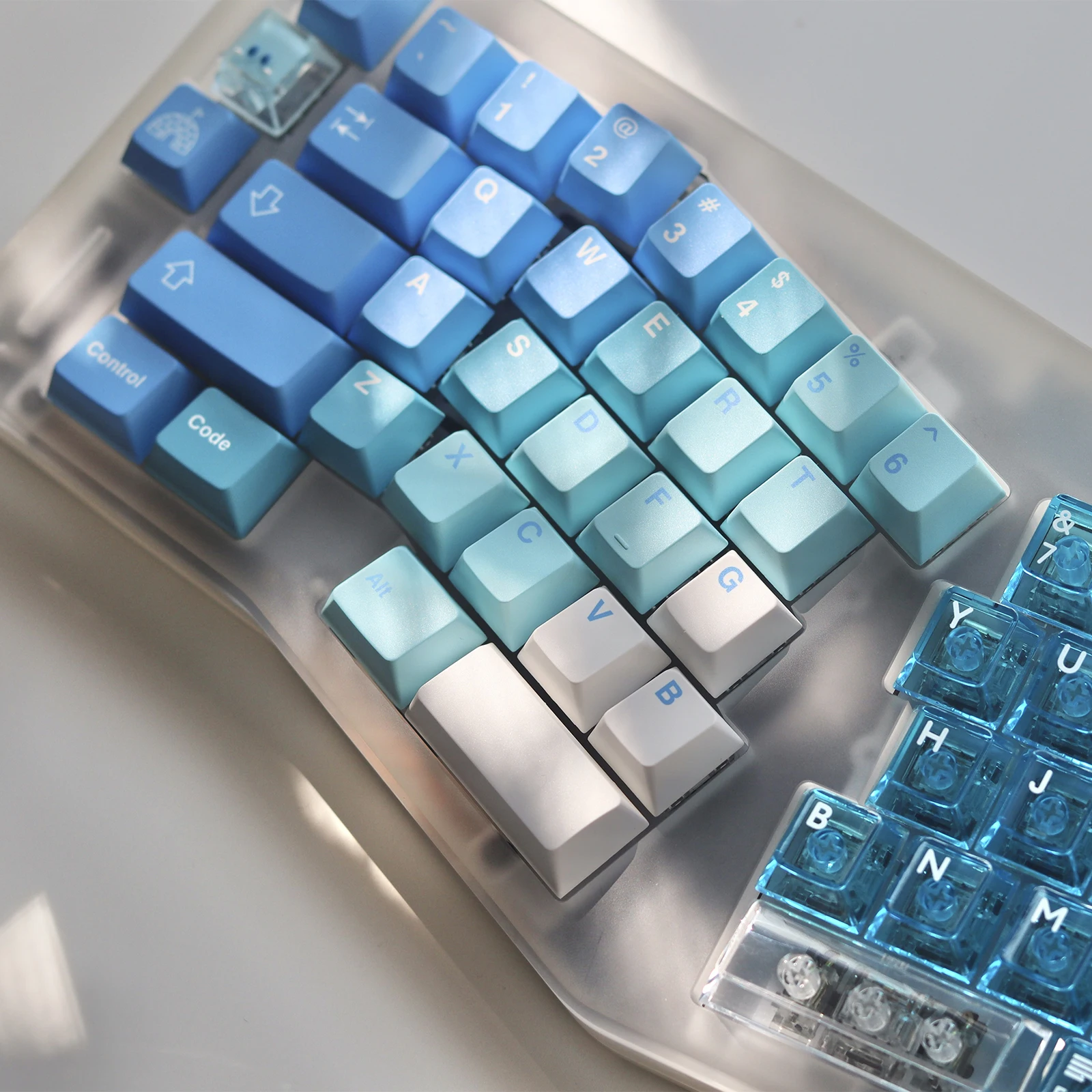 Teclas transparentes cristalinas, 149 teclas, teclas PBT para PC, perfil de cereza, sublimación de tinte, teclas personalizadas para teclado mecánico - imagen 2