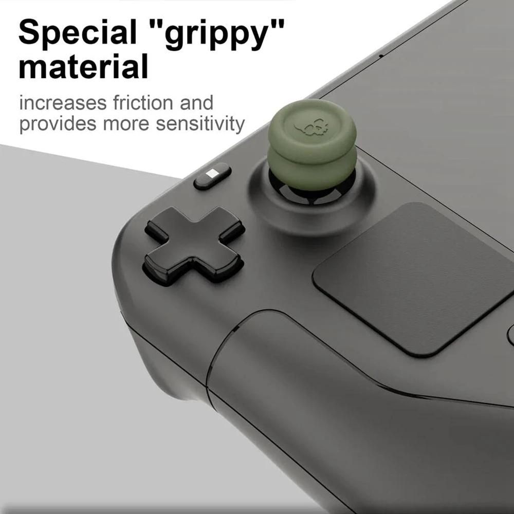 Tapa de palanca de pulgar para Steam Deck OLED ROG Ally X, cubierta de Joystick para consola de juegos FPS/TPS, funda con empuñaduras para pulgar, accesorios para juegos, 6 uds. - imagen 5
