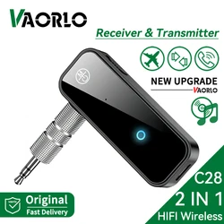 VAORLO Adaptador Bluetooth 3.5mm – Transmisor Receptor Coche TV