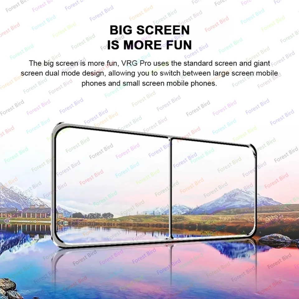 2 Gafas VR disponibles Realidad virtual móvil Pantalla completa Visible Gran angular VR Headset Juegos VRG Pro Gafas VR 3D - imagen 5